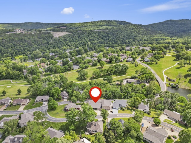 1970 Pointe Royale Dr, Branson, MO 65616 - aerial perspective of suburban area featuring mountains