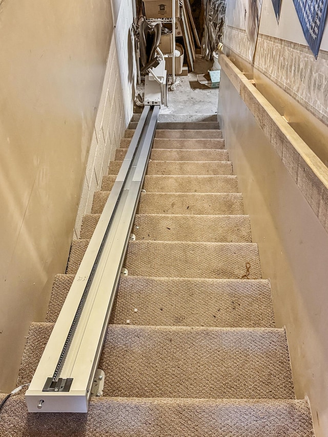 view of staircase