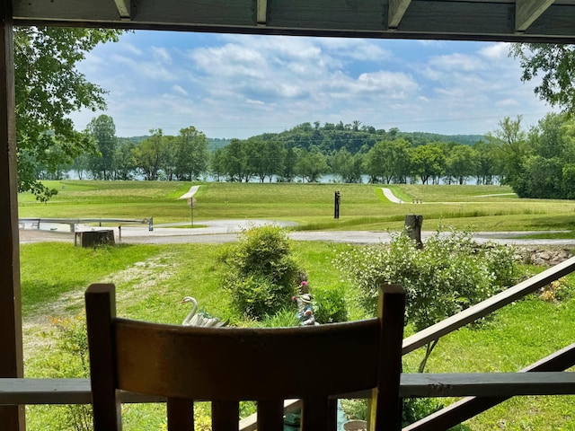 2723 State Highway Y, Forsyth, MO 65653 - view of grassy yard with a water view and view of wooded area