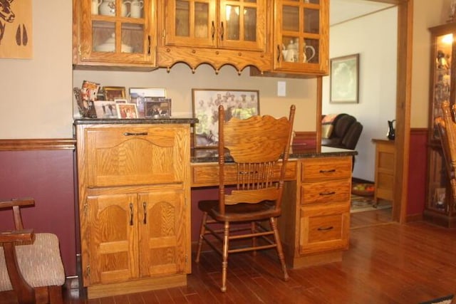 23197 Oakwood Cir, Hermitage, MO 65668 - dining area featuring dark wood-type flooring