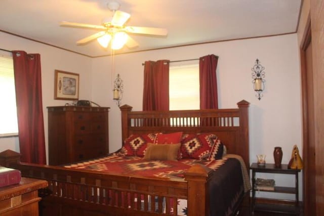 23197 Oakwood Cir, Hermitage, MO 65668 - bedroom featuring ceiling fan