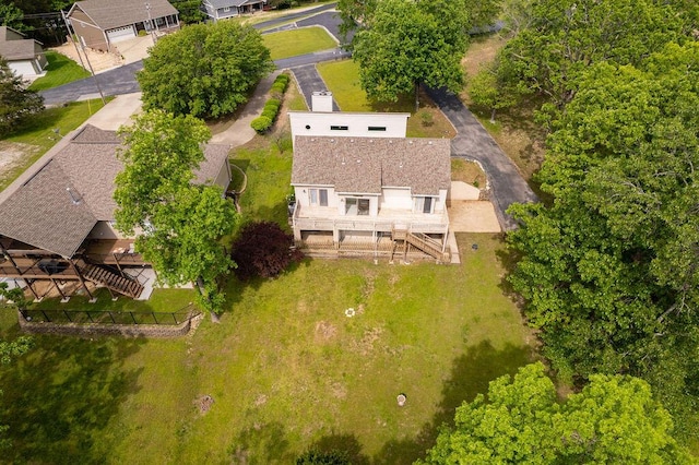 view from above of property