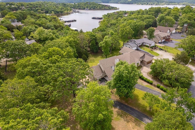 bird's eye view of a nearby body of water