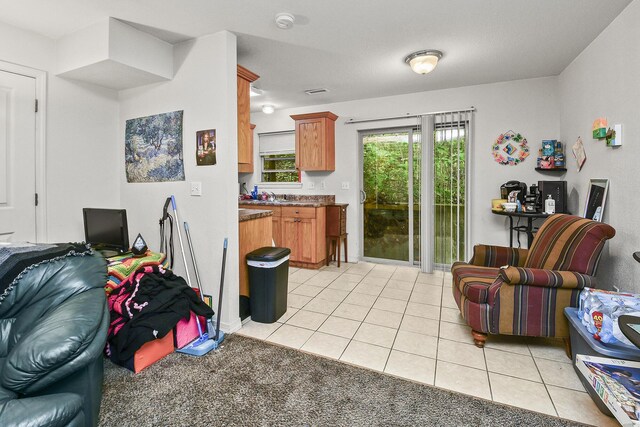 1292 Hillcrest Pl Unit A & B, Branson, MO 65616 - living area with light tile patterned flooring