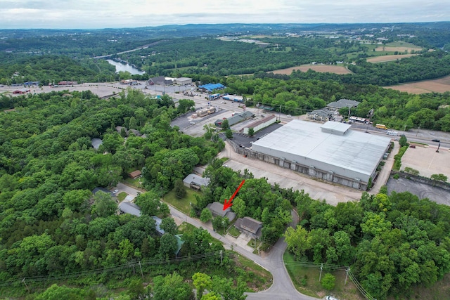 1292 Hillcrest Pl Unit A & B, Branson, MO 65616 - aerial view of a heavily wooded area