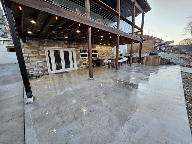 139 Cherokee Dr, Kimberling City, MO 65686 - view of patio featuring french doors