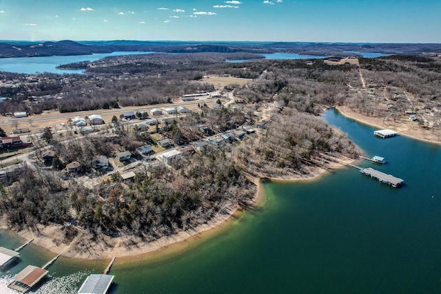 139 Cherokee Dr, Kimberling City, MO 65686 - aerial view of property and surrounding area with a large body of water