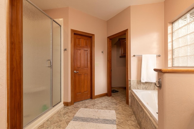 143 Woodfield Dr, Highlandville, MO 65669 - full bathroom with a shower stall, healthy amount of natural light, and a bath
