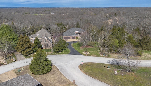143 Woodfield Dr, Highlandville, MO 65669 - view from above of property featuring a heavily wooded area