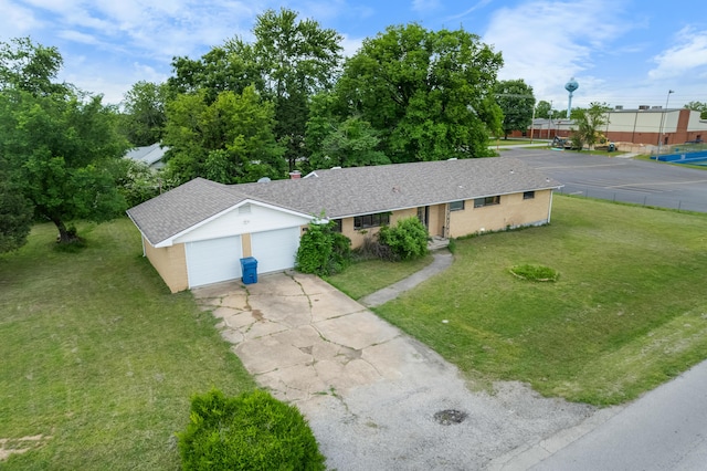 view from above of property