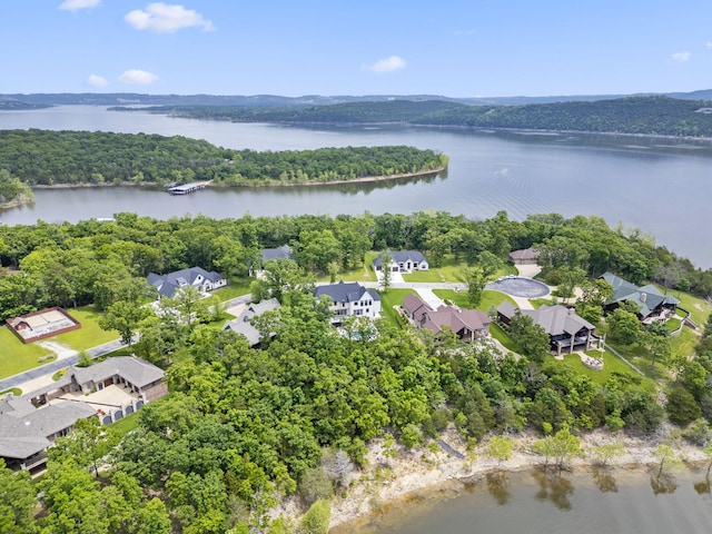 273 Secret Ln, Branson West, MO 65737 - aerial view of residential area with a nearby body of water