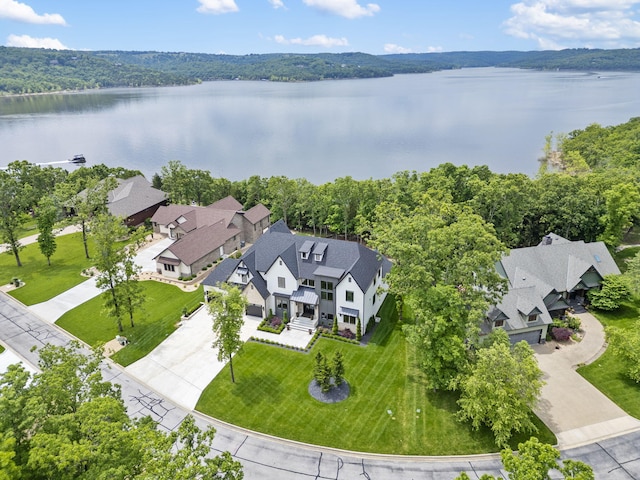 273 Secret Ln, Branson West, MO 65737 - aerial view of residential area with a nearby body of water