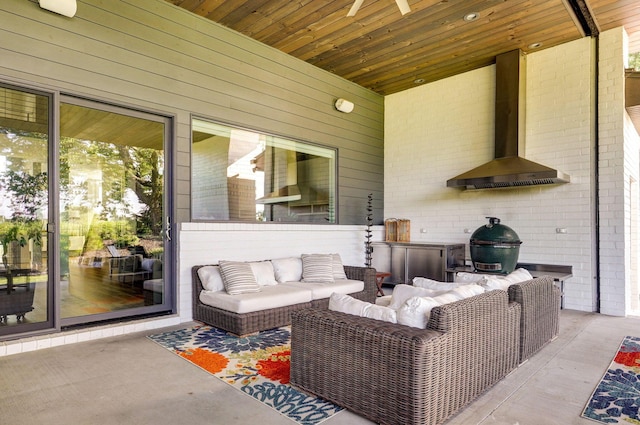 3900 E Dunrobin Dr, Springfield, MO 65809 - view of patio featuring an outdoor living space