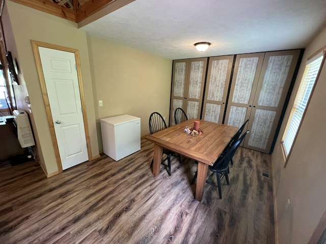 941 Peace In The Valley Rd, Blue Eye, MO 65611 - dining area featuring dark wood-style floors