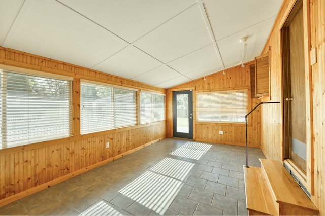 4852 S Charleston Ave, Springfield, MO 65804 - unfurnished sunroom featuring vaulted ceiling