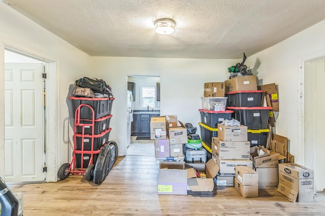 view of storage area