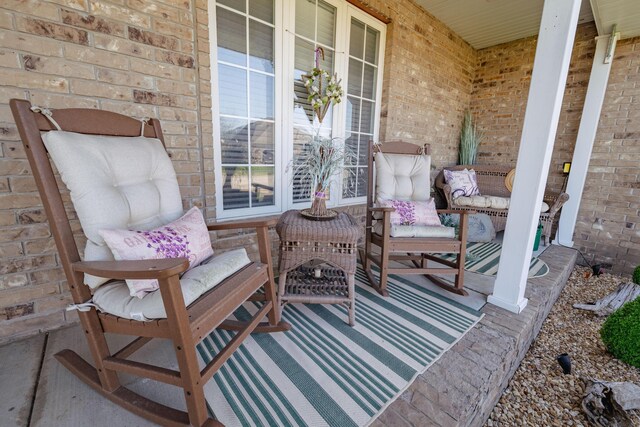 522 E Grace St, Republic, MO 65738 - view of patio featuring a porch