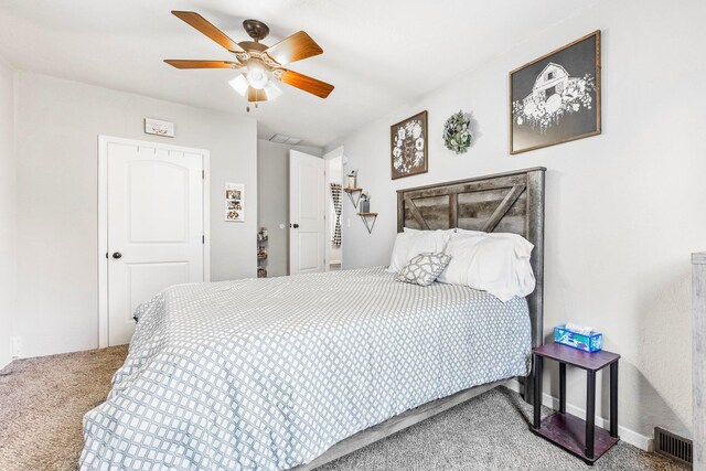 2221 W Nichols St, Springfield, MO 65802 - bedroom featuring carpet and a ceiling fan