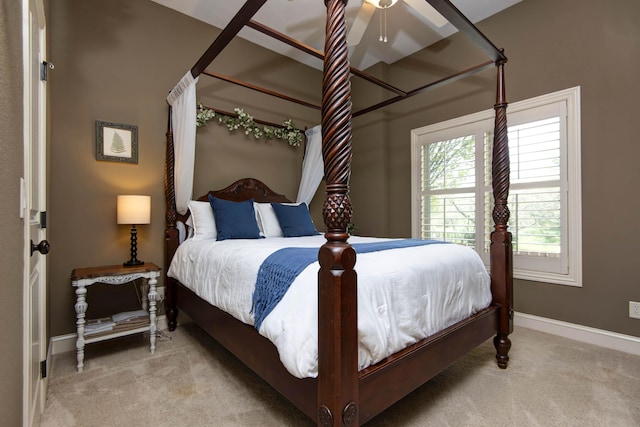 5853 S Northern Ridge Rd, Springfield, MO 65810 - bedroom featuring carpet, baseboards, and a ceiling fan