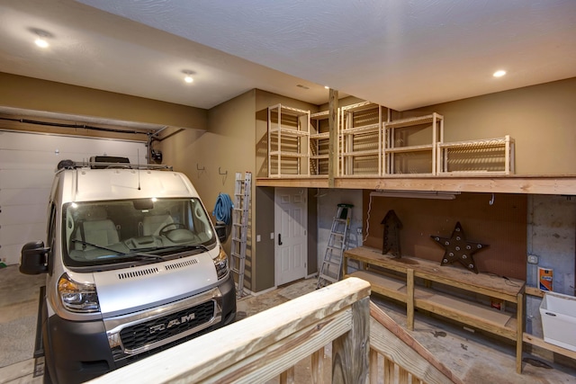 5853 S Northern Ridge Rd, Springfield, MO 65810 - garage featuring recessed lighting