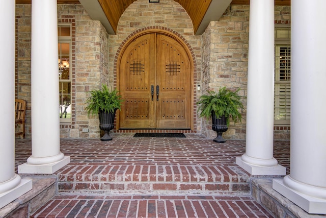 5853 S Northern Ridge Rd, Springfield, MO 65810 - entrance to property with french doors