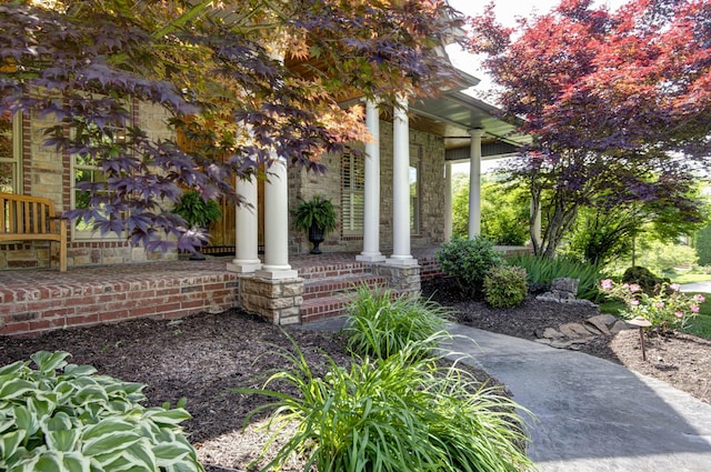 5853 S Northern Ridge Rd, Springfield, MO 65810 - property entrance with a porch
