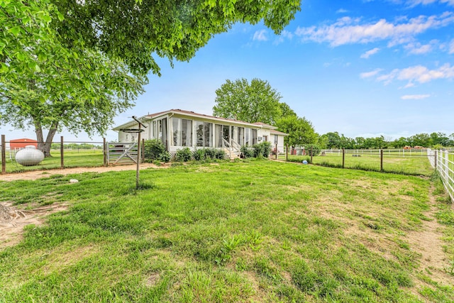 340 Greene Rd, Sparta, MO 65753 - view of yard featuring a sunroom