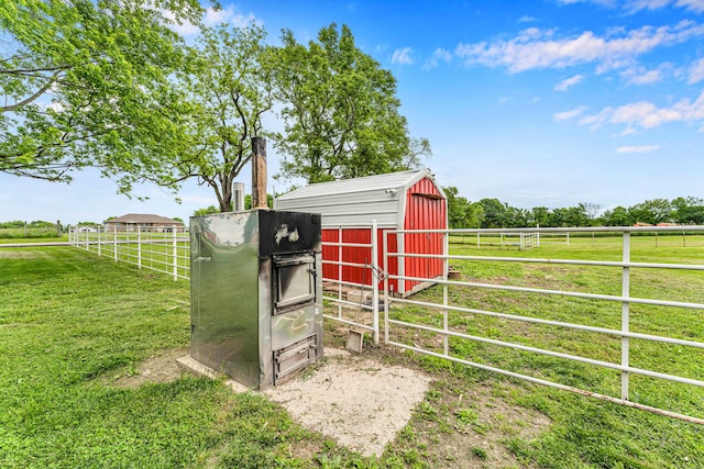 340 Greene Rd, Sparta, MO 65753 - view of outbuilding featuring a view of countryside and an outbuilding