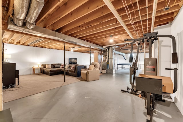 340 Greene Rd, Sparta, MO 65753 - view of unfinished basement