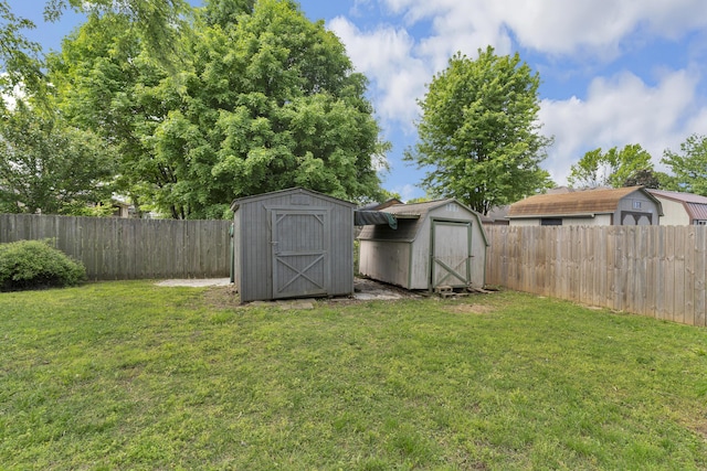 3563 S Western Ave, Springfield, MO 65807 - view of yard with a storage shed and an outbuilding