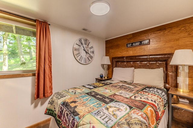 bedroom with baseboards