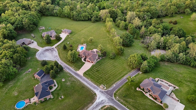 aerial view of property and surrounding area
