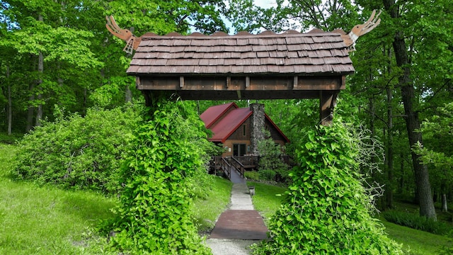 exterior view