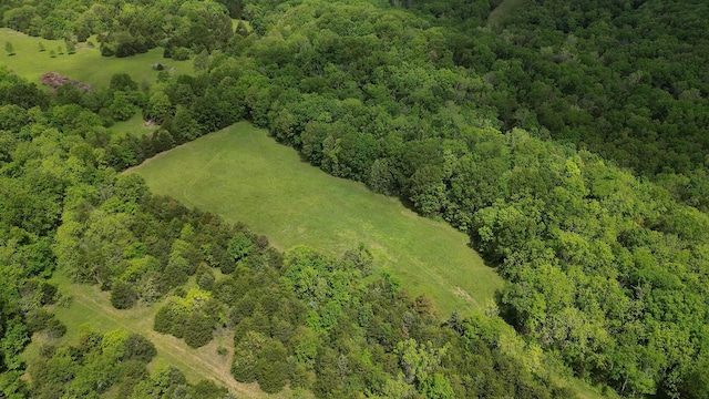 aerial overview of property's location with a forest