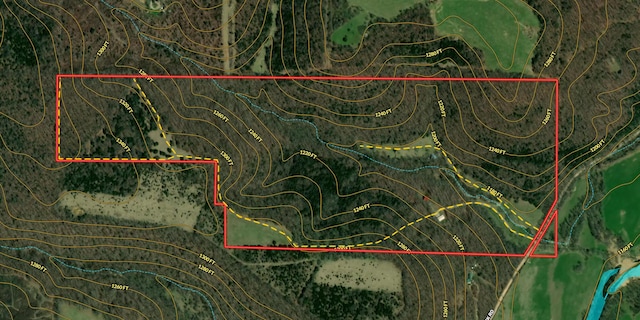 aerial view of property's location