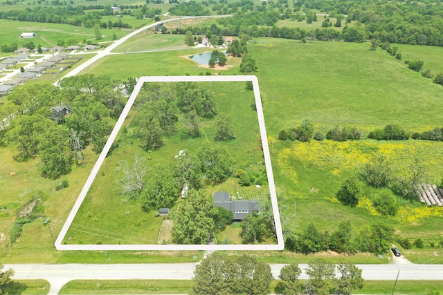 636 W Center St, Rogersville, MO 65742 - aerial view of sparsely populated area featuring property boundaries highlighted