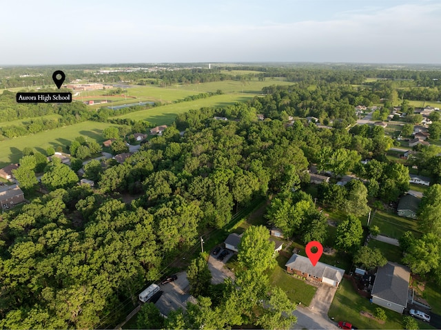 aerial overview of property's location