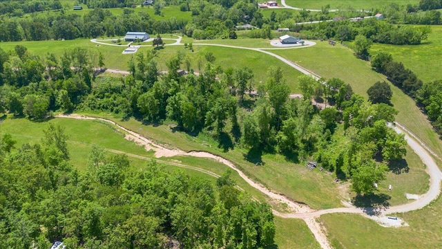 aerial view of property's location with rural landscape