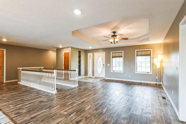 1888 S High Rdg, Nixa, MO 65714 - foyer entrance featuring a ceiling fan, wood finished floors, baseboards, and recessed lighting