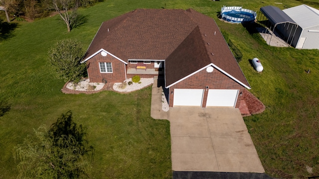 1888 S High Rdg, Nixa, MO 65714 - aerial view of property and surrounding area