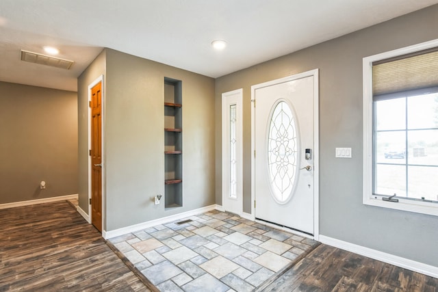 1888 S High Rdg, Nixa, MO 65714 - entrance foyer with wood finished floors and baseboards