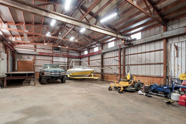 2121 E 505th Rd, Halfway, MO 65663 - garage with metal wall