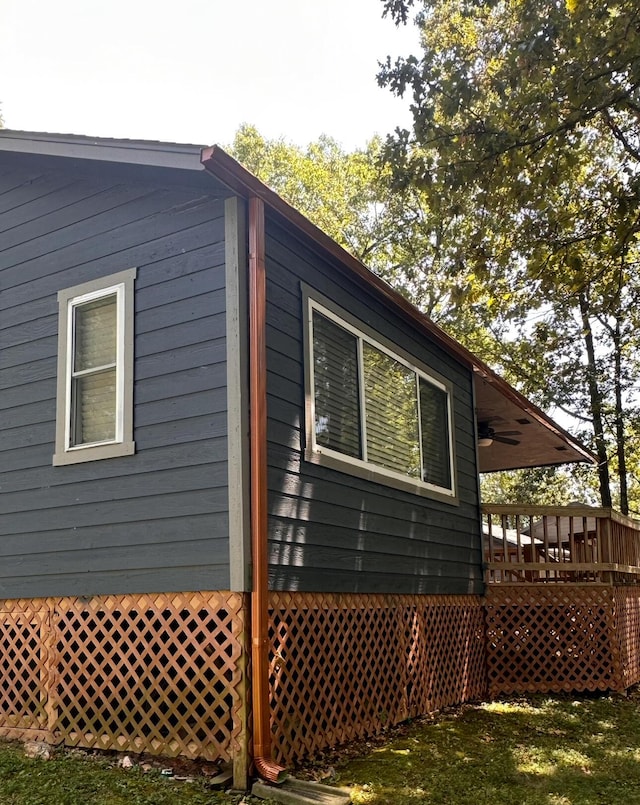 64 Deer Park Cir, Kimberling City, MO 65686 - view of side of home with a wooden deck
