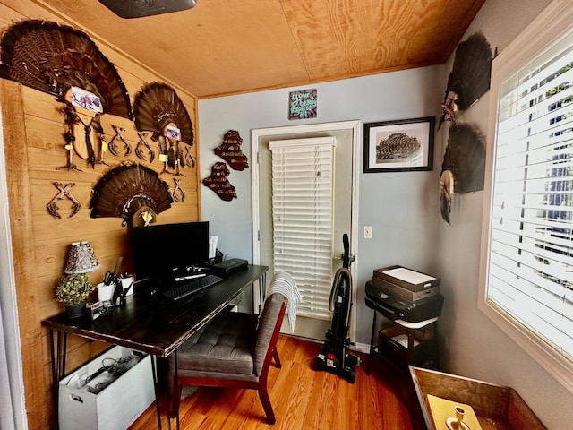 64 Deer Park Cir, Kimberling City, MO 65686 - home office with wood finished floors and baseboards
