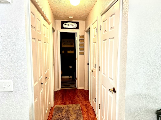64 Deer Park Cir, Kimberling City, MO 65686 - hallway with wood finished floors and a textured wall