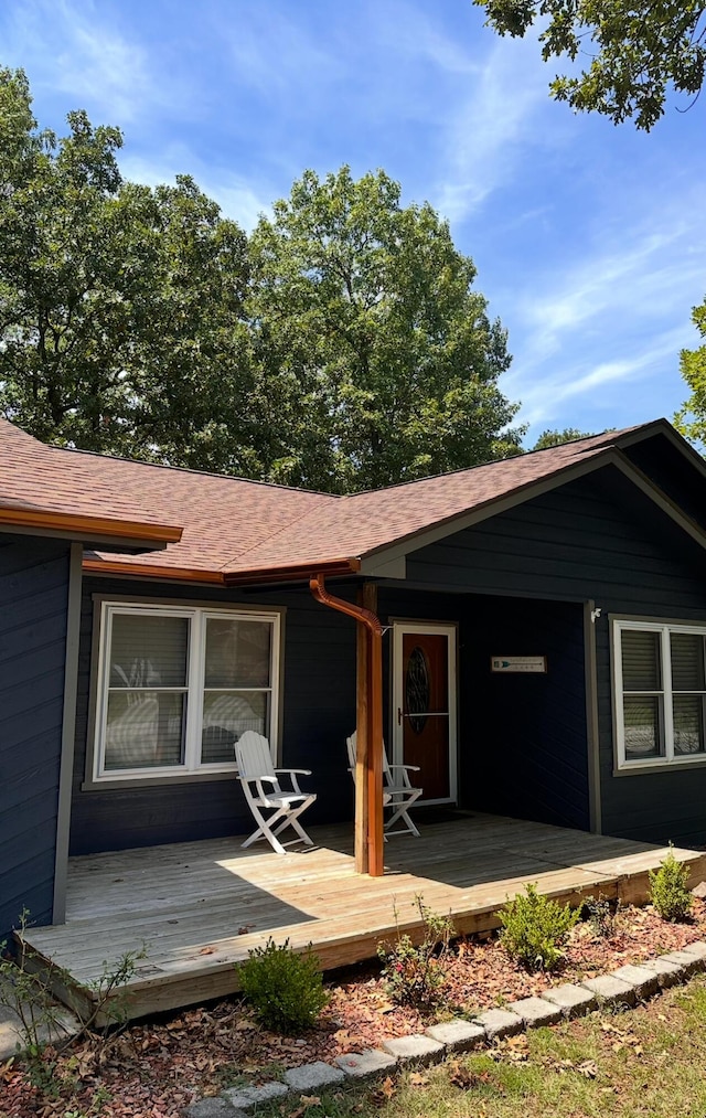 64 Deer Park Cir, Kimberling City, MO 65686 - back of house with a deck and a shingled roof