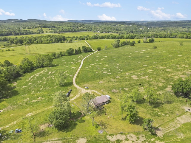 1065 Nicks Rd, Bradleyville, MO 65614 - aerial overview of property's location with rural landscape
