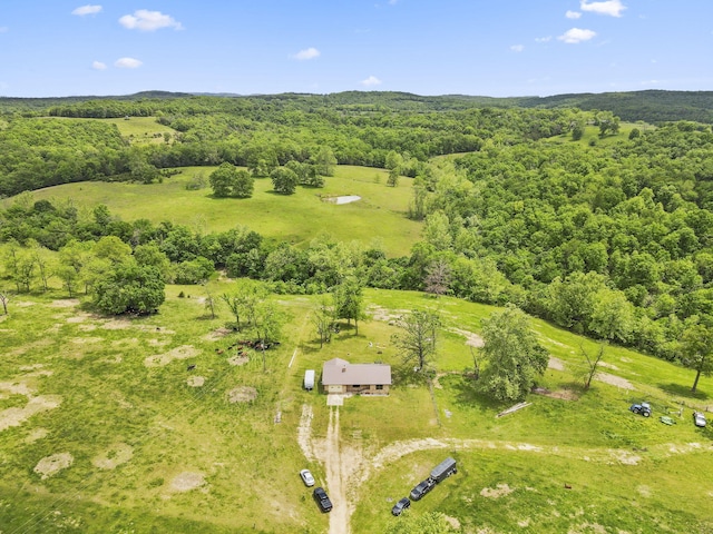 1065 Nicks Rd, Bradleyville, MO 65614 - view of rural area with a heavily wooded area