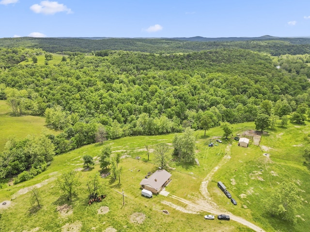 1065 Nicks Rd, Bradleyville, MO 65614 - drone / aerial view of a heavily wooded area
