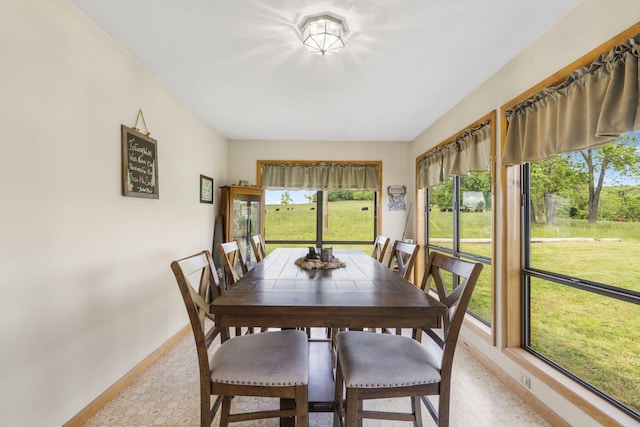 1065 Nicks Rd, Bradleyville, MO 65614 - dining space with baseboards and light flooring